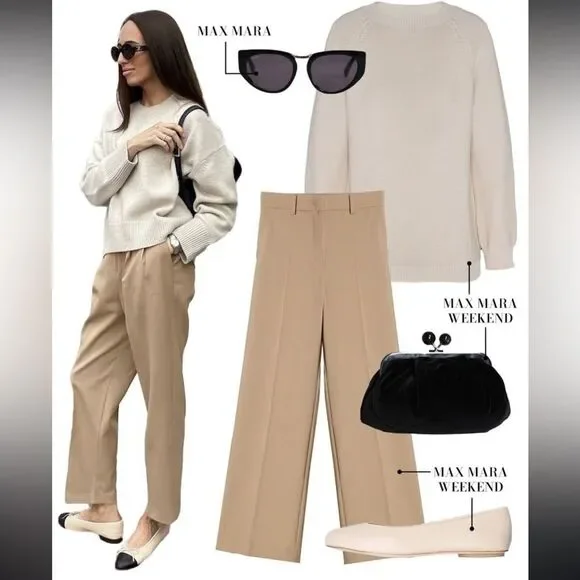 Tory Burch MINNIE TRAVEL BALLET Gold Flats sz 8M- Preowned - Picture 15 of 16